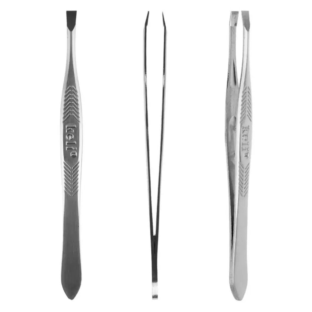 1 x Professional Tweezers Flat Tweezer Professional Tweezers Shaping
