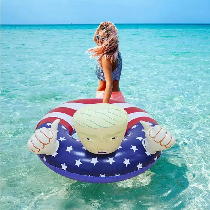 Надувной плавательный бассейн Дональд Трамп, надувные плавающие кольца для летнего бассейна, вечерние, распродажа