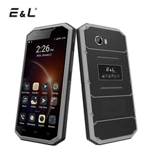E & L W7 4 г LTE мобильный телефон 4 ядра Android 6.0 1 г + 16 г 8MP 5.0 дюймов IP68 Водонепроницаемый противоударный смартфон Dual SIM прочный телефон