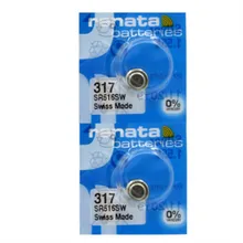 2 pçs/lote nova marca renata de longa duração 317 sr516sw sr62 d317 v317 relógio botão da bateria célula moeda suíço feito 100% original