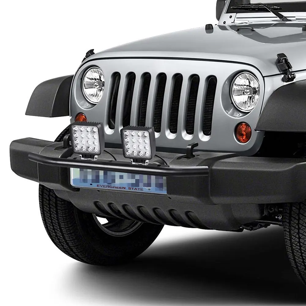 Black Aluminum 23inch universal Bull Bar Type Front Bumper for Working Light License Plate Mount Bracket Holder Offroad Light Bar Car SUV Front Bumper License Plate Mount Bar LED Work Light Light Bar Bracket (7)