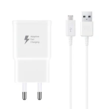 Адаптивная Быстрая зарядка настенное зарядное устройство с микро USB кабель комплект для samsung Galaxy S7/S7 Edge/S5/S6/S6 Edge/S4/S3/Note 4/Note 5