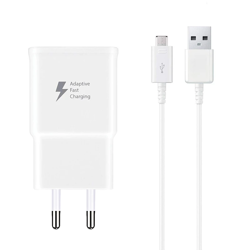 

Adaptive Fast Charging Wall Charger with Micro USB Cable Kit For Samsung Galaxy S7/S7 Edge/S5/S6/S6 Edge/S4/S3/Note 4/Note 5