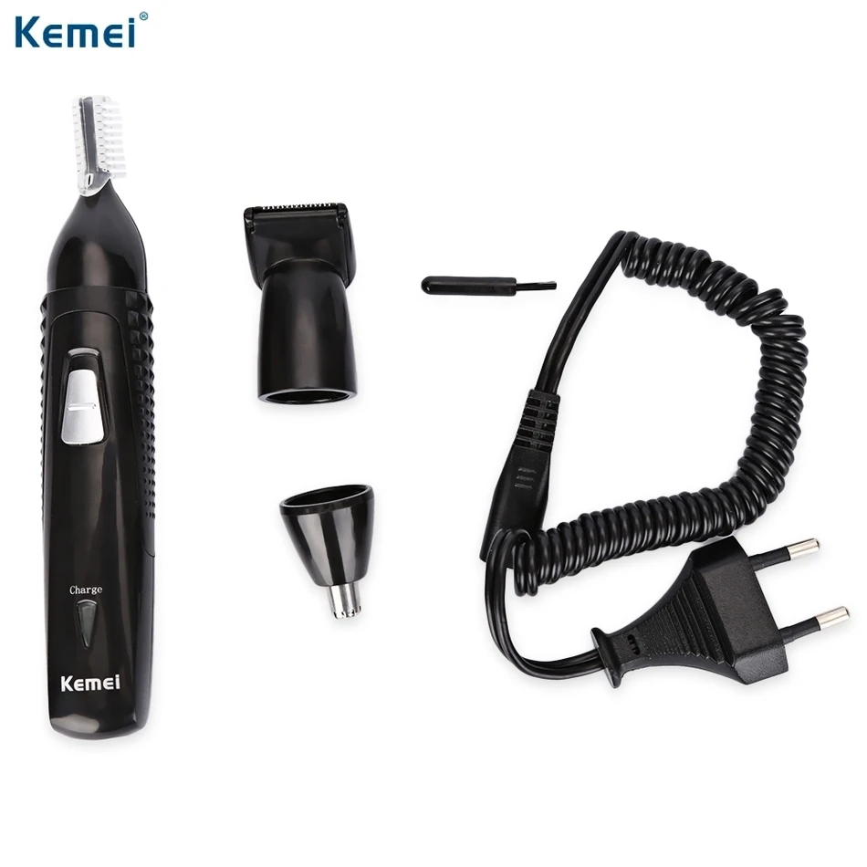 Nose-Eyebrow-Trimmer-Kemei-KM-309-3-In-1-Rechargeable-Electric-Ear-Nose-Hair-Trimmer-Sideburns