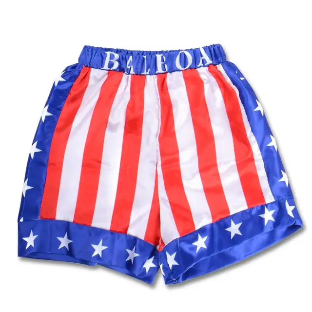 Rocky Balboa Apollo Boxing Robe World Champion Costume Kids American