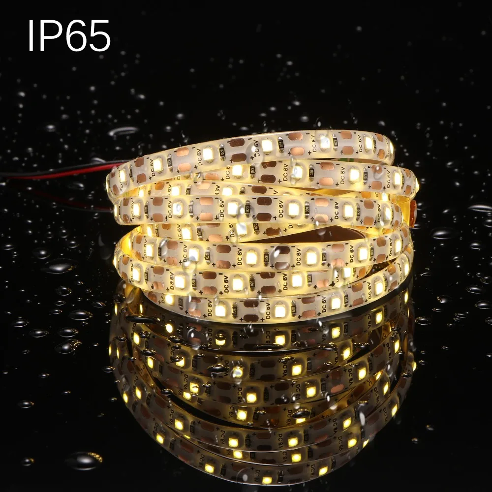 Светодиодная лента на батарейках 3528 SMD 50 см 1 м 2 теплый белый/холодный белый/RGB