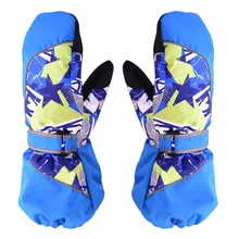 1 пара, детские зимние перчатки, теплые, ветрозащитные, водонепроницаемые, противоскользящие перчатки, варежки, перчатки для катания на лыжах, сноуборде, активного отдыха, для мальчиков и девочек