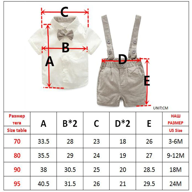 Комплекты для маленьких мальчиков Формальные подтяжки для малыша, Костюм Джентльмена, одежда Одежда для новорожденных праздничный костюм на день рождения для мальчика от 0 до 24 месяцев