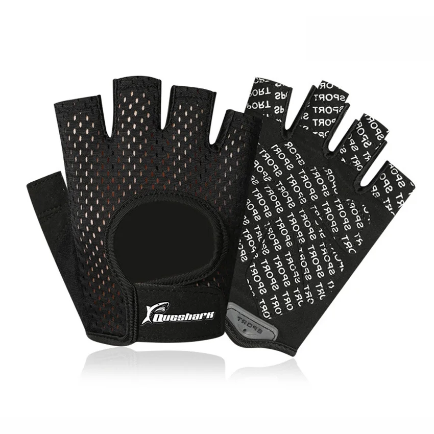 Мужские и женские противоскользящие перчатки для тяжелой атлетики на полпальца, Спортивные Перчатки для фитнеса, перчатки для тяжелой атлетики гантелей, перчатки для кроссфита, защита для рук - Цвет: B516
