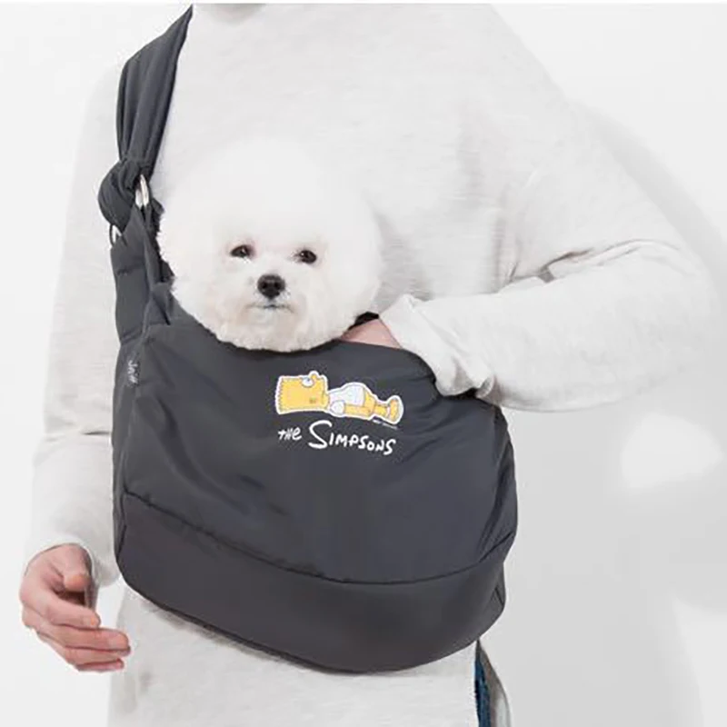 Breathable Travel Hands-Free Dog Carriers Reversible Double-sided Pet Shoulder Bags Pocket Small Cat Carrier Bag | Дом и сад