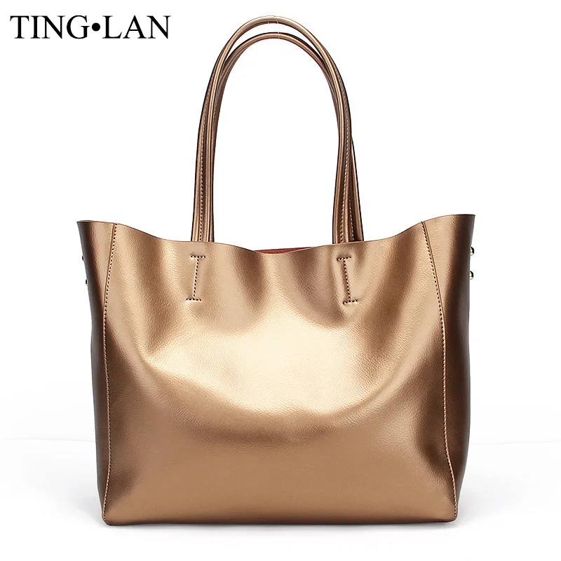 Luxury Brand Women font b Handbags b font Genuine font b Leather b font Casual Tote