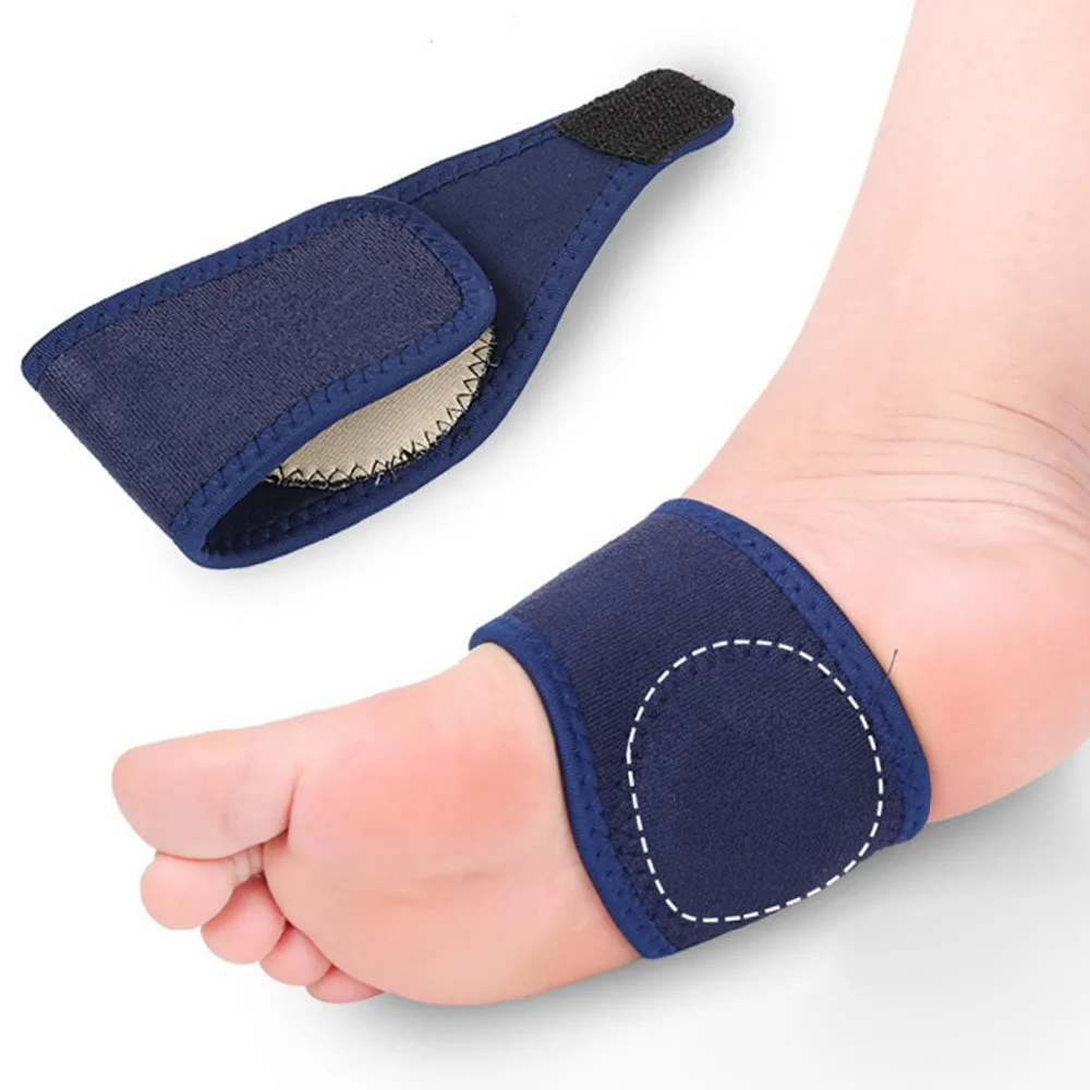 Эластичные бандажные подушечки для ног дышащие арки ортопедии ногу подушечки моющиеся Стельки спортивные подушечки для ног Каблук от боли