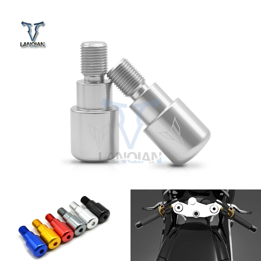 MT07 Motorcycle Accessories Handlebar Ends CNC Aluminum Motor Handle Bar End Slider For Yamaha MT-07 MT 07 2014 2015 2016 2017