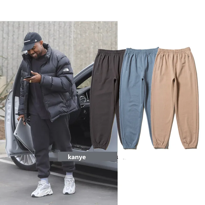 Спортивные штаны Kanye West сезон 6 3 цвета Новое поступление 2019 мужские узкие для