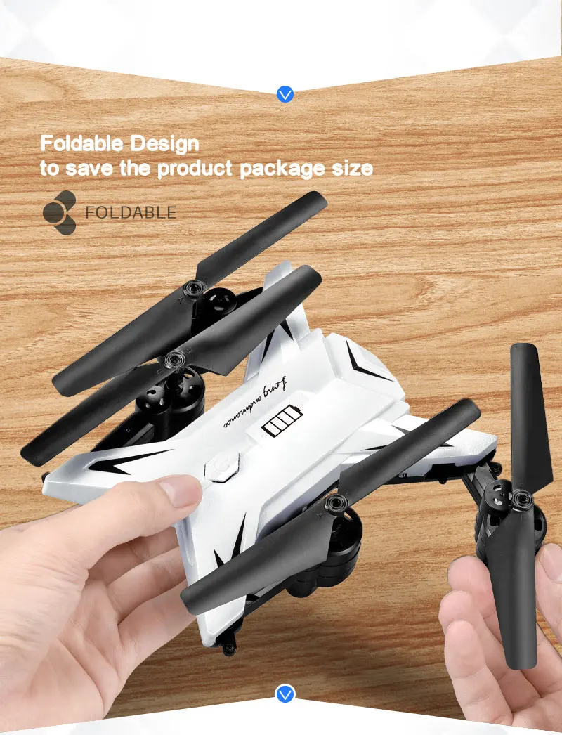 KY601S Novo Helicóptero RC Drone com Câmera