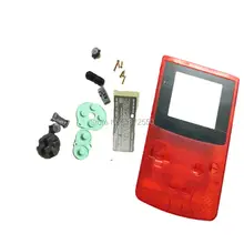 Кристально-красная крышка логотип экран объектив с запасными частями Оболочка Полная для GameboyColor консоли корпус w/отвертки
