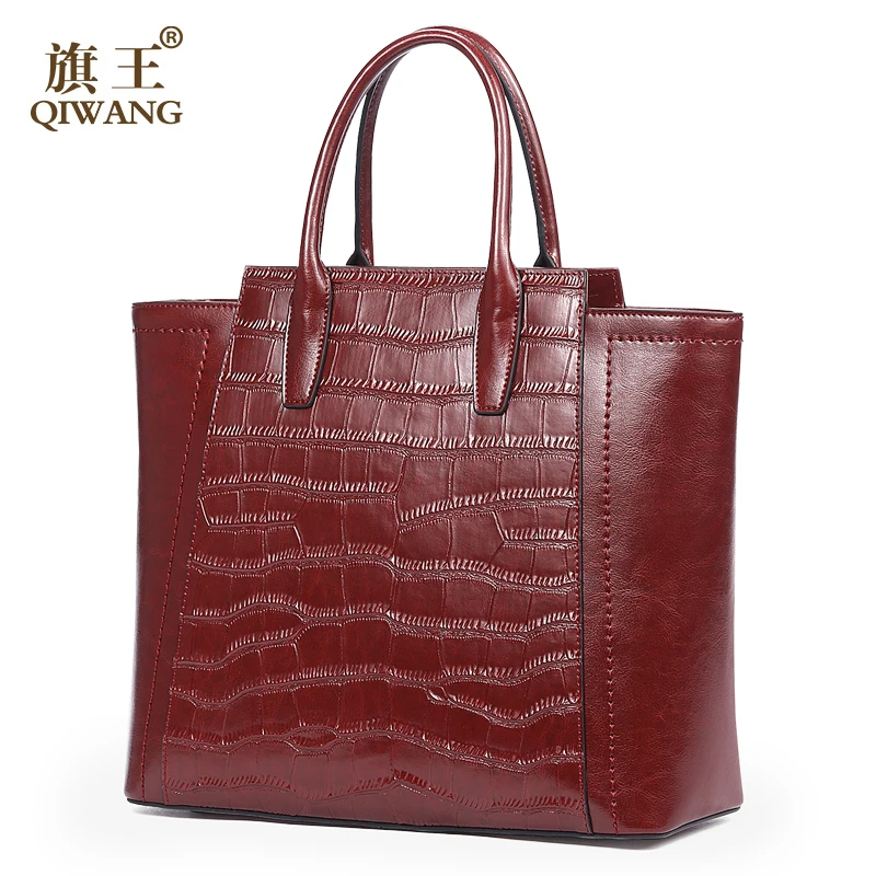 

Fashion Mother Bags Women New Year Vintage Bag Wine Luxury High Quality Fashion Alligator Tote Trapeze Handbag Women