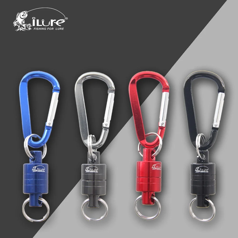 

ILure Strong Pull Fly Landing Net Release Net Magnetic Buckle Gear magnetism Buckles retention rope climbing Hook Fishing Tackle