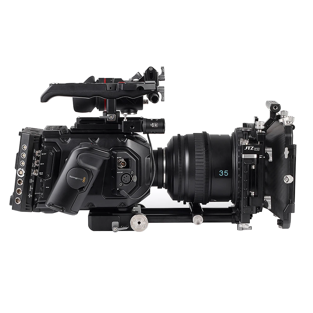 JTZ DP30 440 Cine углеродное волокно 4x" распашная Матовая коробка 15 мм/19 мм Система стержней