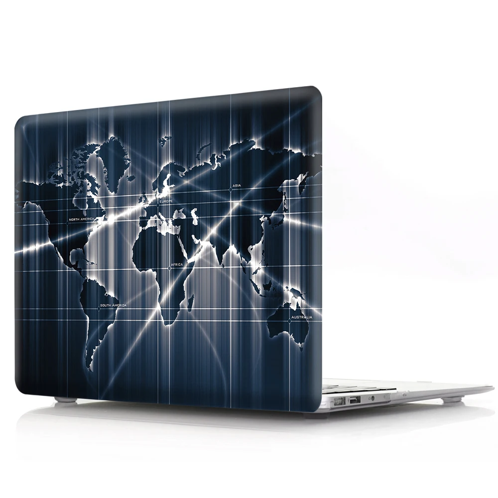 Новый мультяшный чехол для Macbook New pro 13 2018 2017 ноутбука карта Жесткий ПК Pro A1706 A1708 A1989