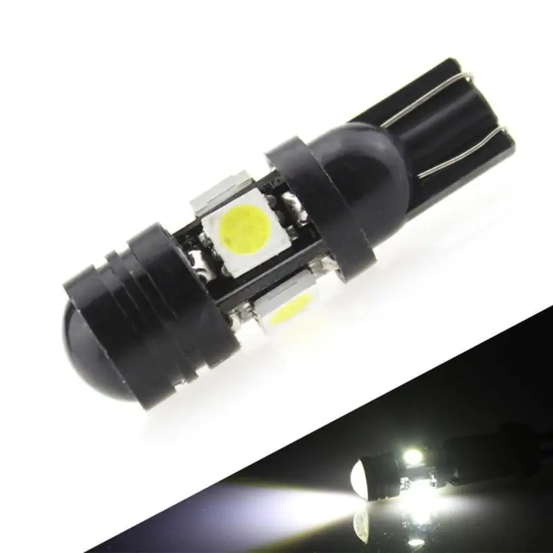 2 шт./лот 12V T10 W5W 4SMD 5050 светодиодный автомобильный Ширина светильник Алюминий нежный лампочки Автомобильные сигнальные лампы с объектив проектора