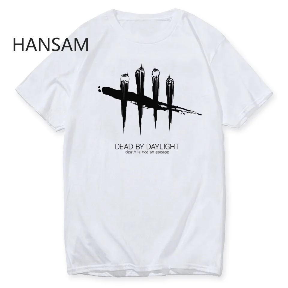 

Dead By Daylight Men T Shirt Design Short Sleeve Casual Tops White T-shirt Men Funny Harajuku Basic Mens Tshirt Tee Top