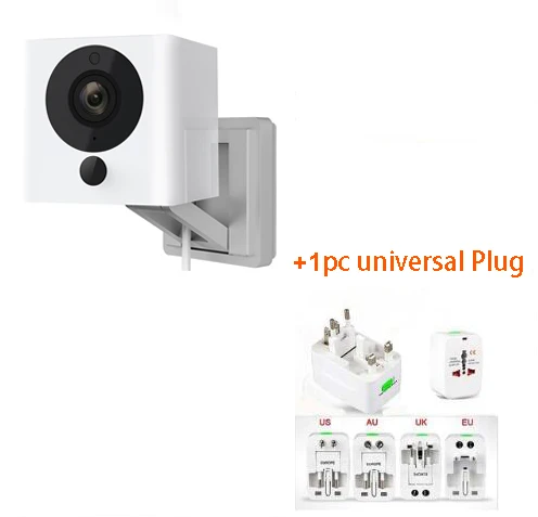 Оригинальная Xiaomi CCTV Mijia Xiaofang 1S 110 градусов F2.0 8X1080 P цифровой зум умная камера IP wifi Беспроводная камера PK Dafang - Цветной: add Universal plug