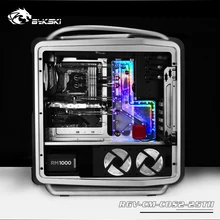 BYKSKI акриловый бак использовать для CoolerMaster COSMOS II чехол для компьютера/3PIN 5V D-RGB/Combo DDC насос холодный канал воды решение