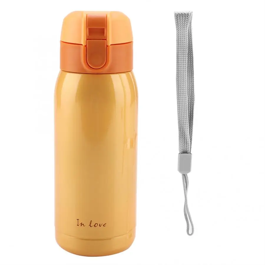 200ML 400ML Stainless Steel Vacuum Cup Mug Bottle Portable Vacuum Tea Coffee Water Bottle School Home Office Travel Mug - Цвет: Orange 400ml