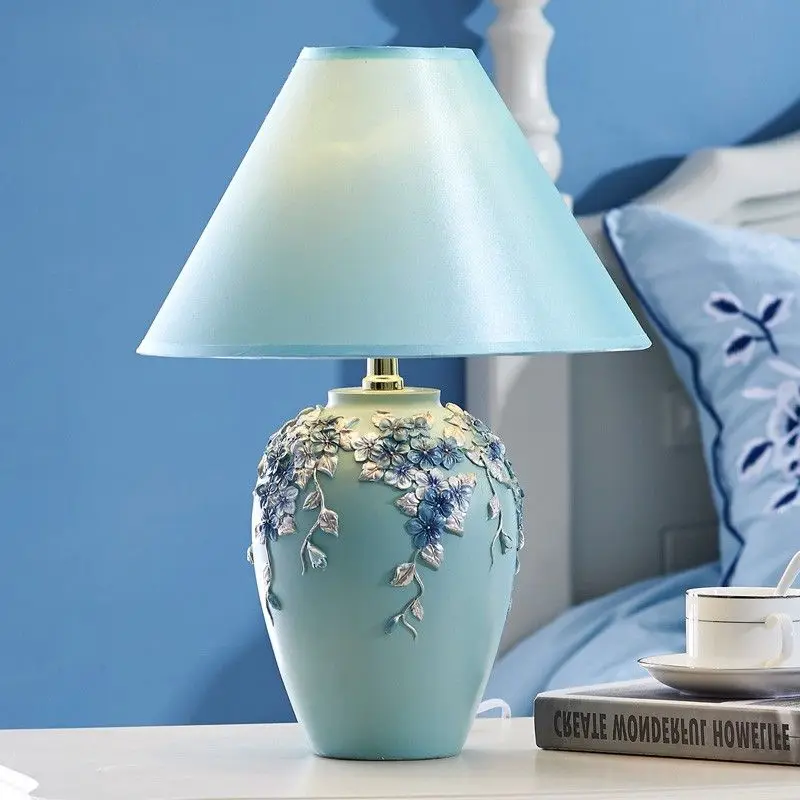 

LED table lamp creative European bedroom bedside lamp simple warm and lovely living room study decoration CL FG334