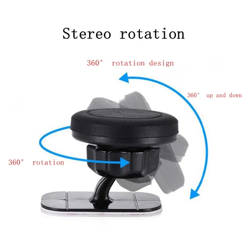 Вращение на 360 градусов Автомобильная Подставка для телефона Регулируемый сильный магнит кронштейн крепления лобового стекла с присоской для телефона