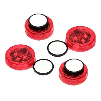 

LEEPEE Anti Collision Auto Strobe Traffic Light LED Warning Lamp 4pcs/Set Flashing Magnetic Control Red Car Door Lights