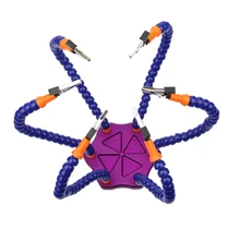 Настольный тиски, стол с зажимом паяльная станция с 6 шт. гибкий манипулятор Soldeirng Железный Держатель для сварки печатной платы Ремонт Третий ручной инструмент