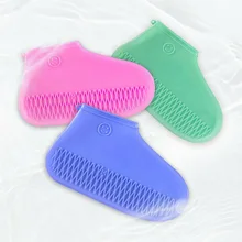 1 пара силиконовых многоразовых непромокаемых сапог с защитой от дождя DC156