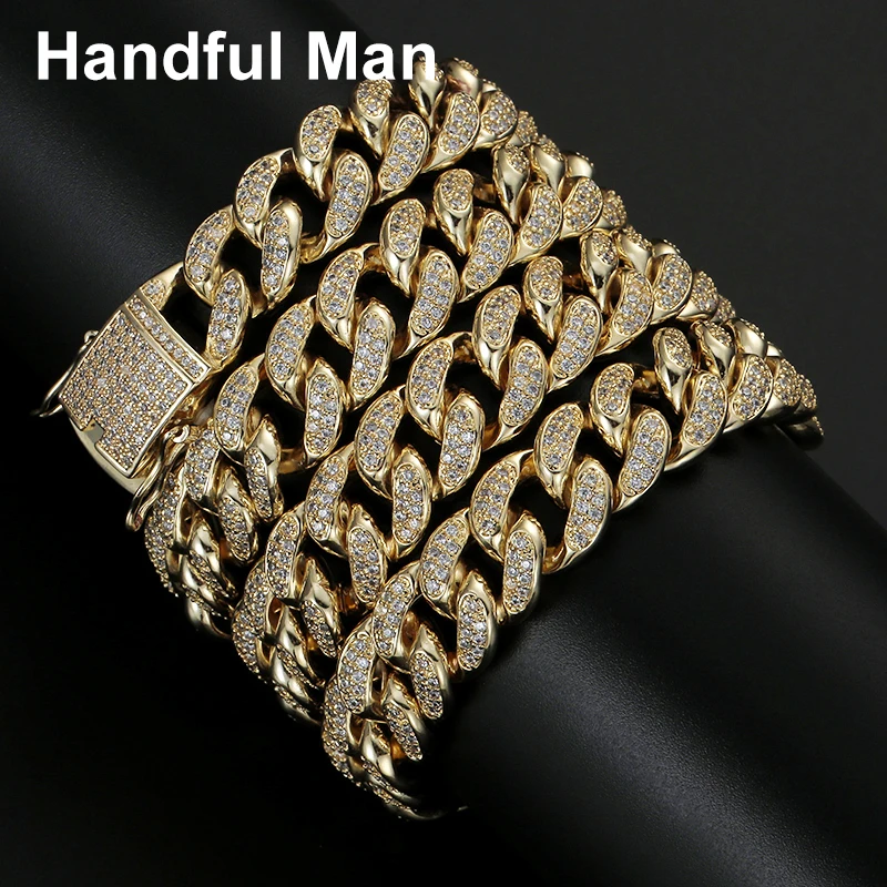 

Hadiyana 2018 New Gold Chain Design Necklace High Quality Cubic Zircon Jewelry Chain For Men Prom Party Hip Hop Jewelry XL0819