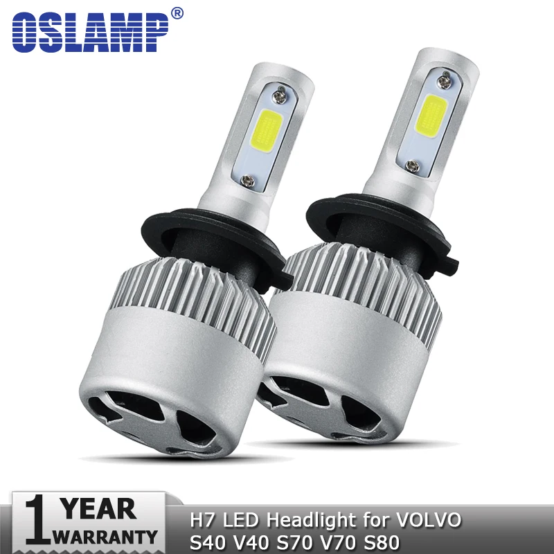 Oslamp H7 светодиодный головной светильник лампы Hi lo Beam COB 72 Вт 8000lm автомобильный