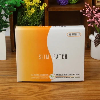 

10pcs/box Navel Stick Slim Patches Fast Weight Lost Pasters Waist Cellulite Fat Burning Energy Magnet Navel Slimming Patches