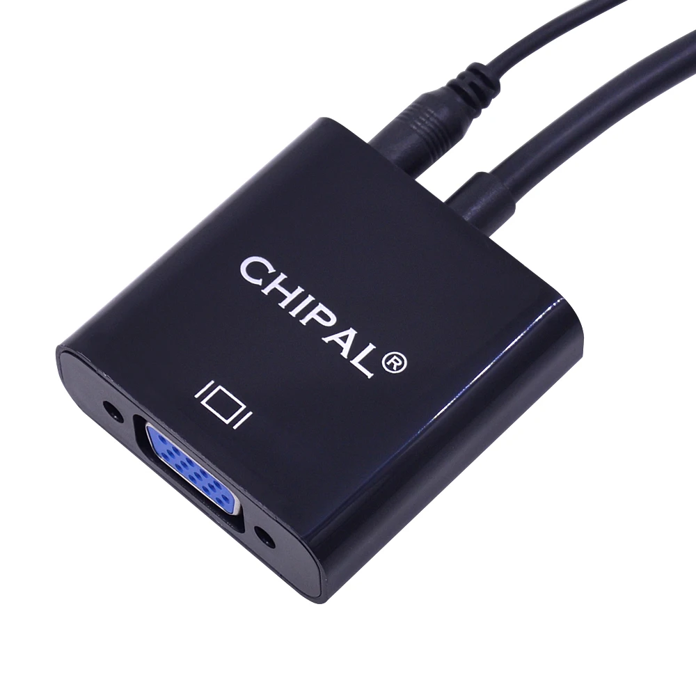 Адаптер CHIPAL для hdmi vga адаптер HDMI2VGA с аудиокабелем ПК компьютера ноутбука