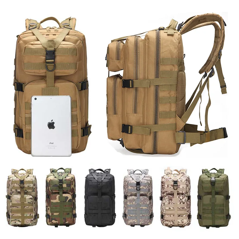 Men Tactical Backpack 3P Military 35L Backpack Unisex Rucksack Outdoor Camping Hunting Backpack Spo