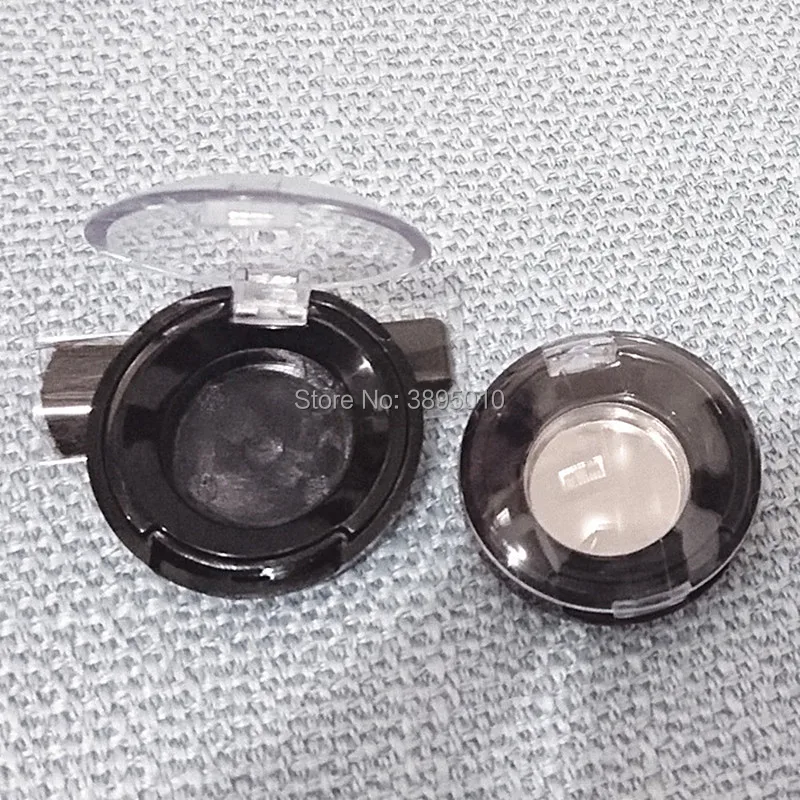 

black eye shadow boxes / transparent skylight lid / plastic 1 grid foundation empty jar / lipstick container F331