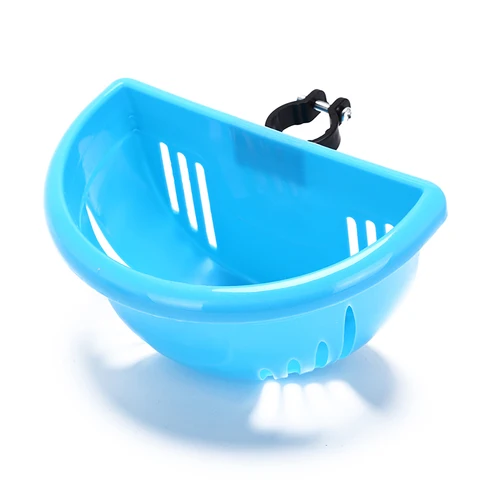 Bike Basket Plastic Easy Installation Bicycle Bag Kids Scooter Handle Bar Basket with Bracket Bike Accessories Top