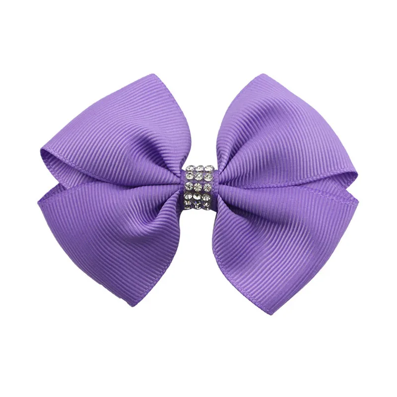 20Pcslot 3.6 Inch Colourful kids Boutique Ribbon Bows With Clip Hair Accessories For Baby Girls Children Hair Pins Hair Clip  (5)