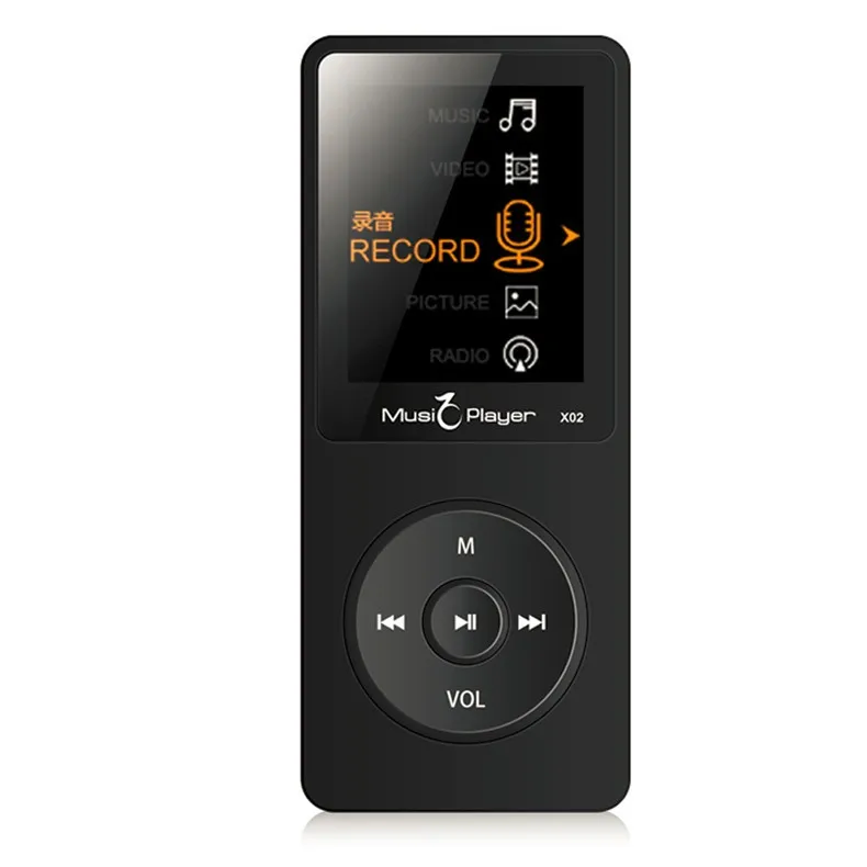 IQQ X02 8GB MP3 Music Player 1.8 Inch Screen 30h lossless sound, Support up to 64GB Micro SD Card Gold Built in Speaker FM Ebook (3)