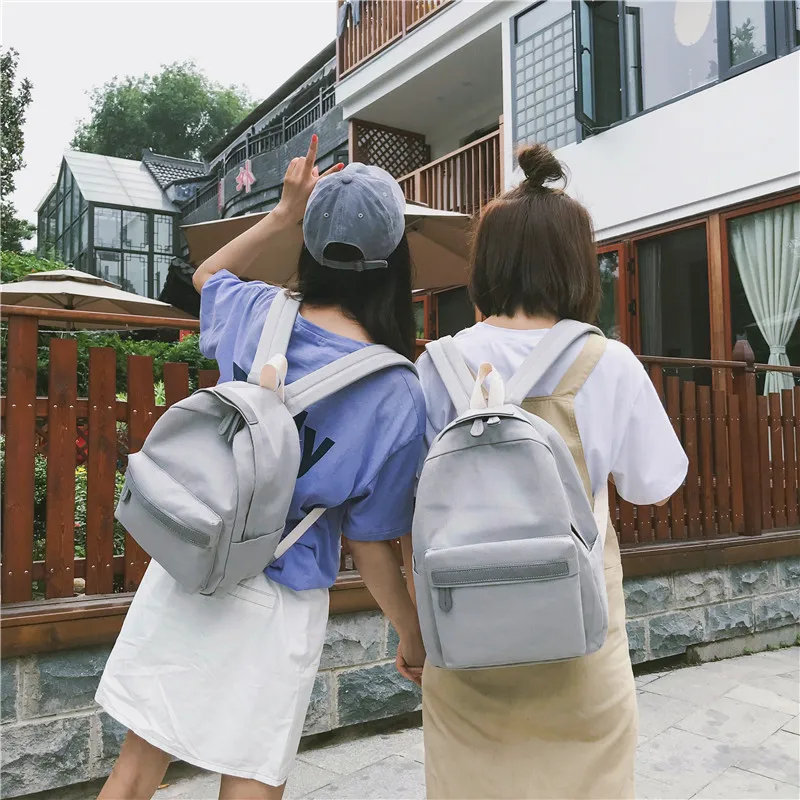 HTB1H45rXInrK1RjSspkq6yuvXXaK 2019 Women Canvas Backpacks Ladies Shoulder School Bag Backpack Rucksack for Girls Travel Fashion Bag Bolsas Mochilas Sac A Dos