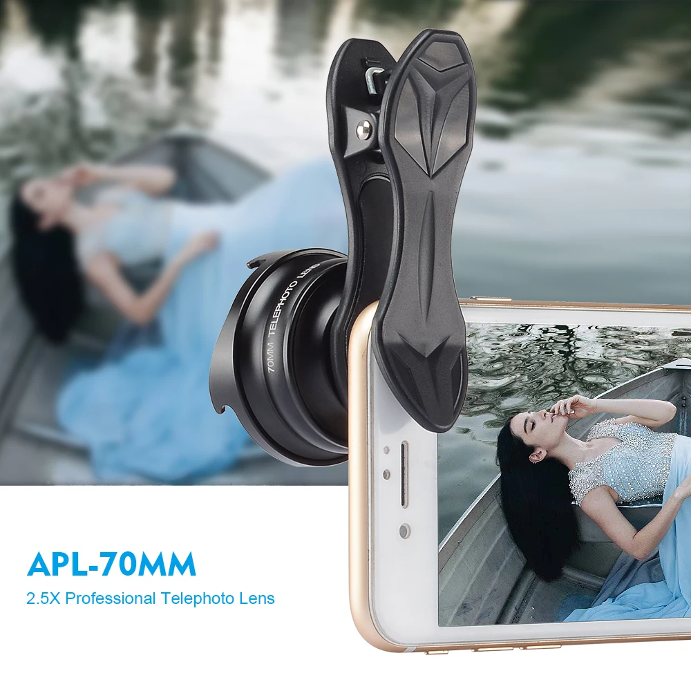 Портретная линза APEXEL 2.5X HD Telephoto 70 мм Pro камера для телефона iPhone Samsung HTC LG Xiaomi