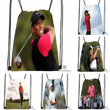 Заказной Тигр лес походная сумка на шнурке для мужчин и женщин милый рюкзак дети ранец(черная спина) 31x40 см#180531-01-32