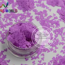 TCF503 устойчив к растворителям-неоновый фиолетовый цвет в форме Микки углы для лака для ногтей и другие украшения DIY 1 упаковка = 50 г
