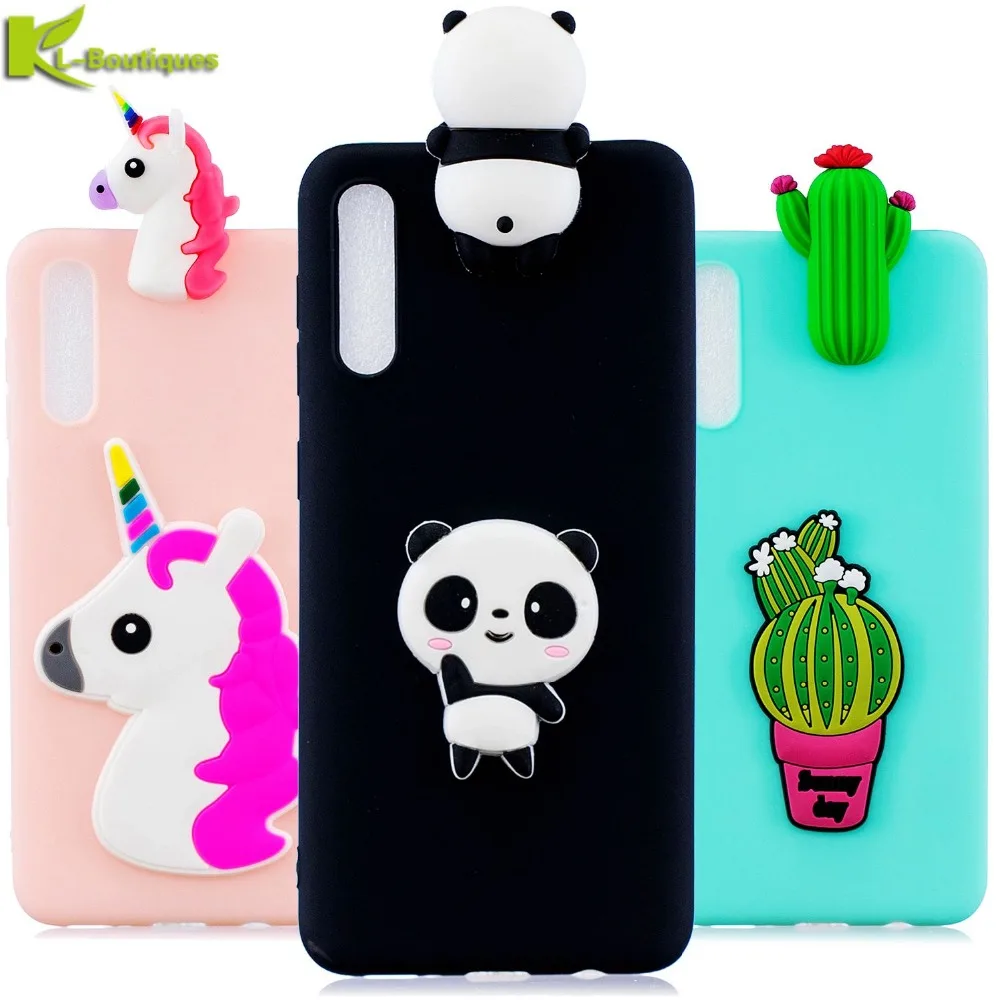 

Phone Cases sFor Coque Samsung Galaxy A70 Case Cute Cartoon 3D DIY Panda Bear Doll Toy Cover for Samsung A70 A 70 Soft Case Etui