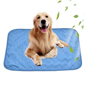 

Dog Mat Cooling Summer Pad Mat For Dogs Cat Blanket Sofa Breathable Pet Dog Bed Washable Viscose Fiber Pet Cooling Pad Mat