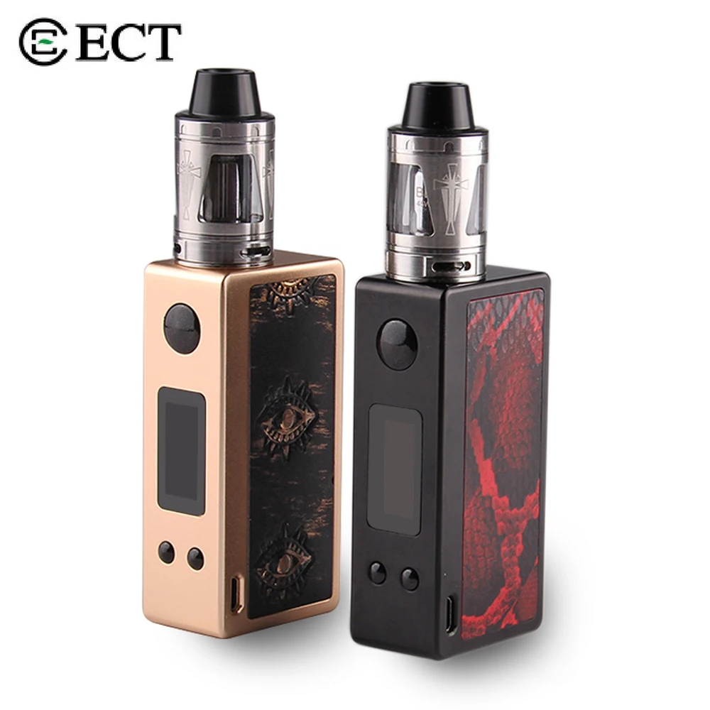 ECT Wealth X80TC бокс мод vape электронные сигареты регулируемый 1 80 Вт комплект 2 мл